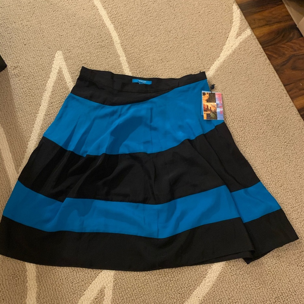 Teal & Black A-like skirt